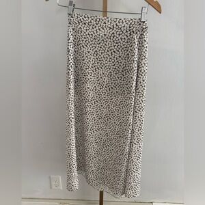 Elegant Brown and White  Dot Skirt